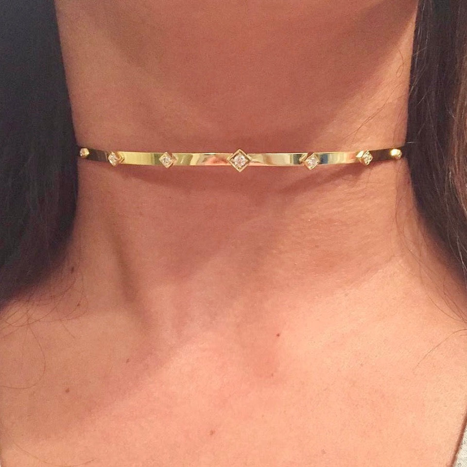 Lex Gold and Diamond Choker