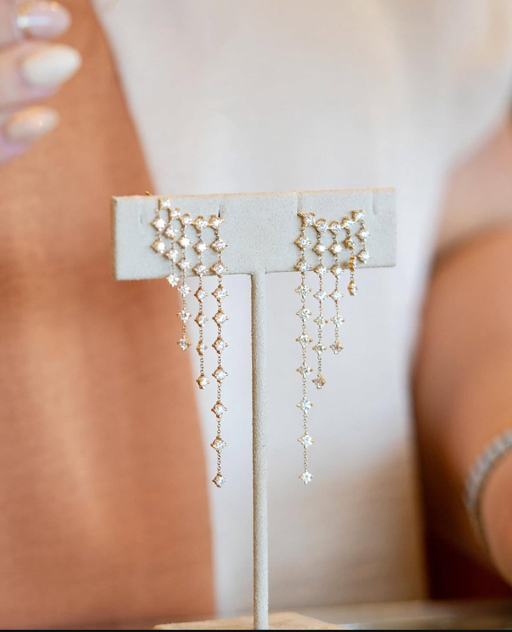 Diamond Flawless Chandelier Earclimber Earrings