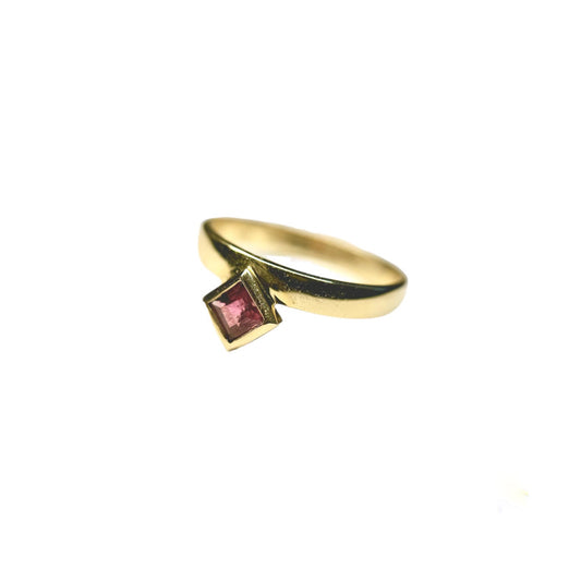 Pink Princess cut Ring
