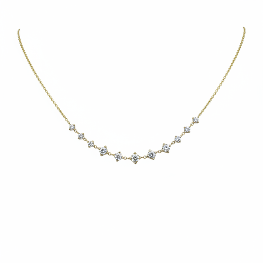 Flawless Graduated Diamond Necklace LG