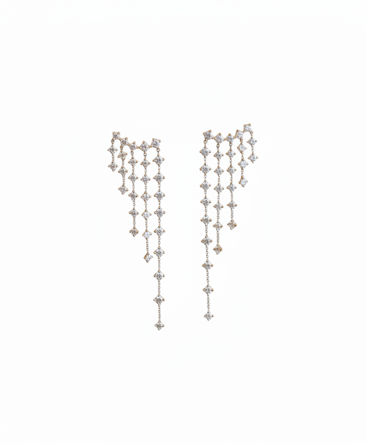 Diamond Flawless Chandelier Earclimber Earrings