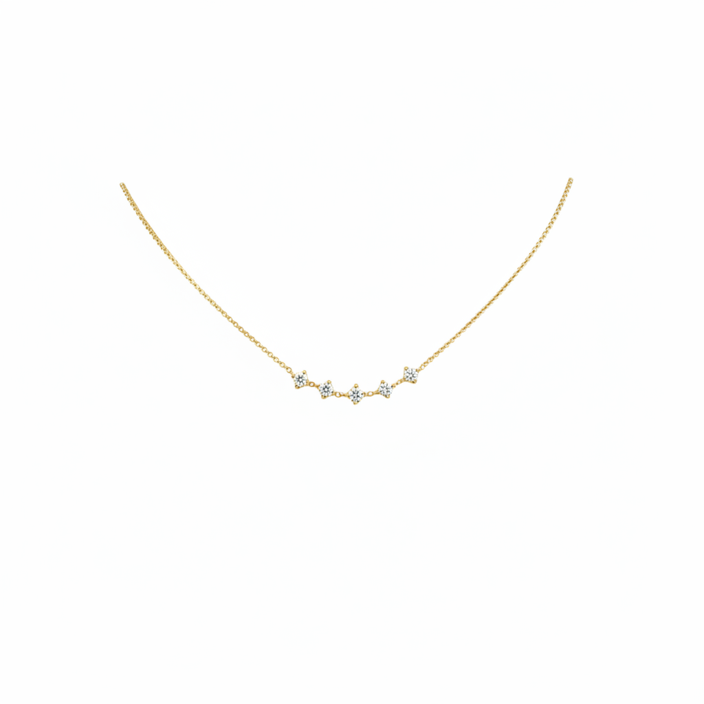 Flawless Graduated Diamond Necklace Small