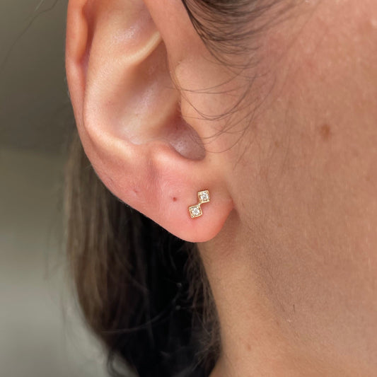 Double Diamond Lex Stud