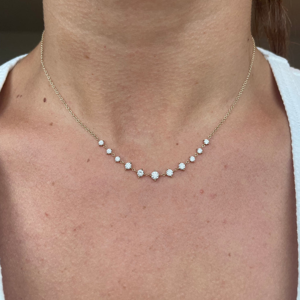 Flawless Graduated Diamond Necklace LG