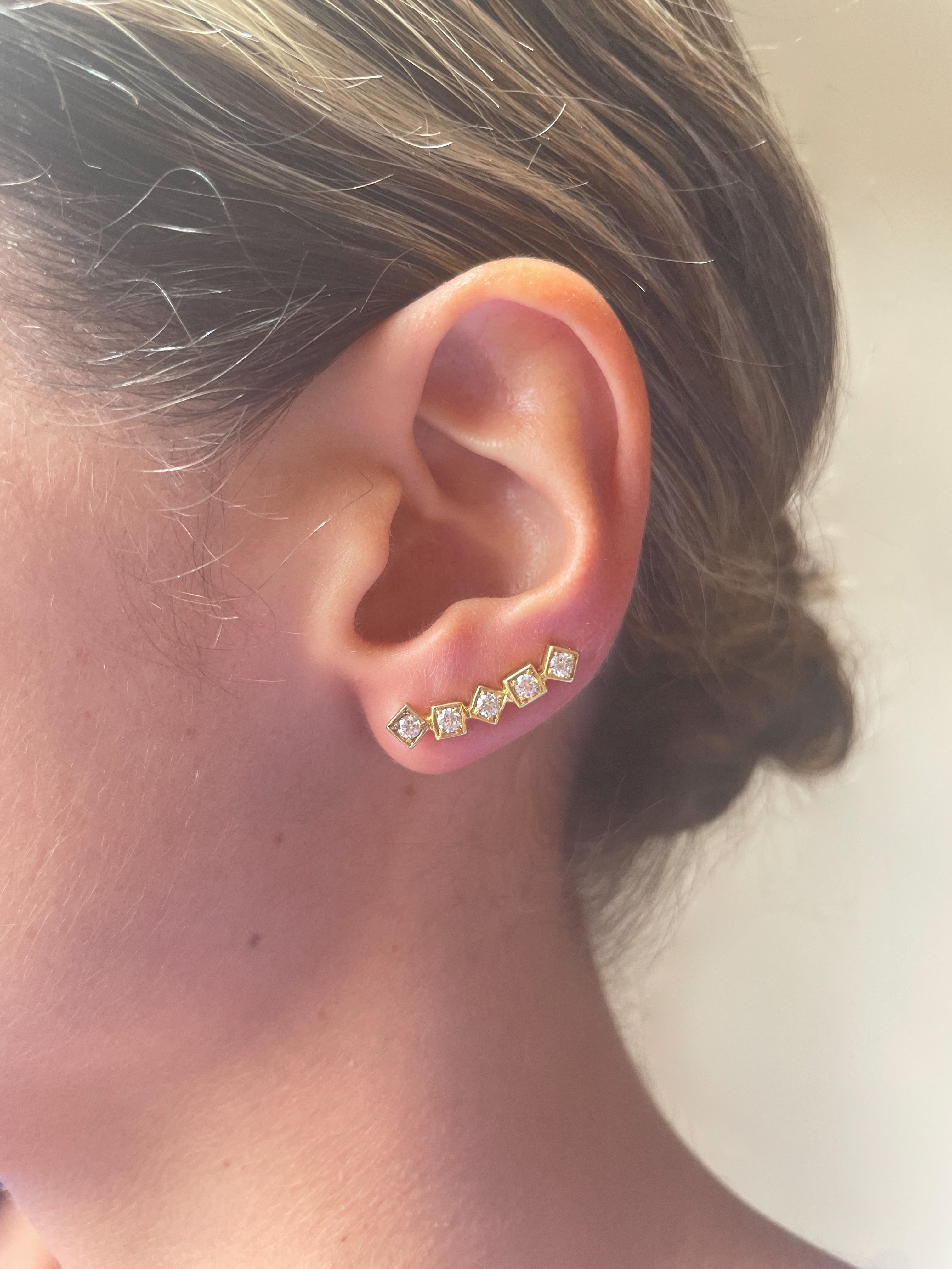 Lex Diamond Earclimbers