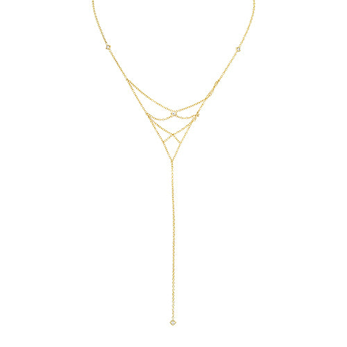 Lex "X' Diamond Lariat Necklace