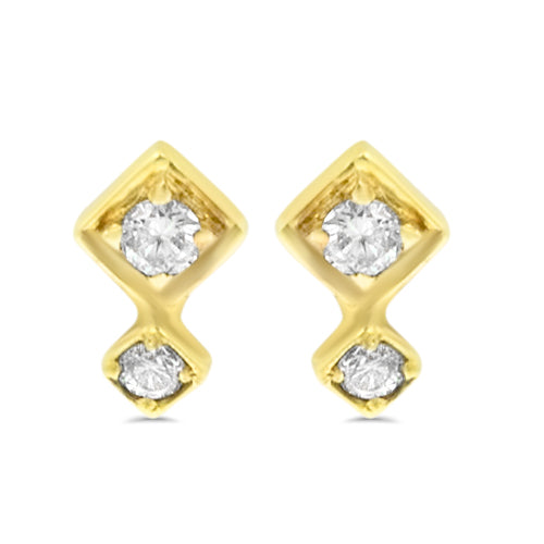 Lex Double Diamond Studs