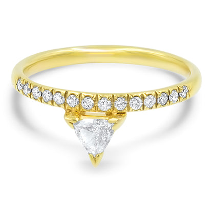 Triangle Diamond Stackable Ring