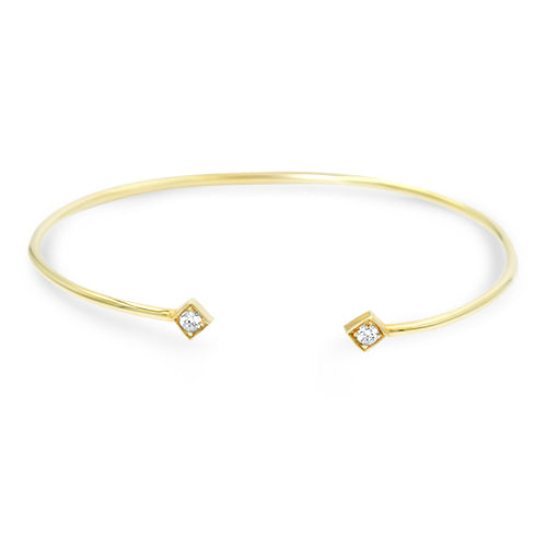 Lex Open Diamond Bangle Bracelet