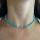 Turquoise Strand with Pyramid Toggle