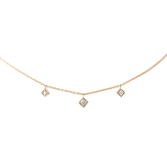 Lex Triple Diamond Necklace