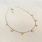 Lex Five Diamond Motif Necklace