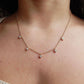 Lex Five Diamond Motif Necklace