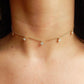 Lex Five Diamond Motif Necklace
