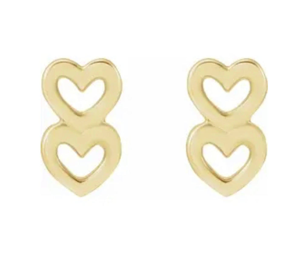 Double The Love Studs