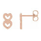 Double The Love Studs