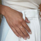 Diana Pearl and Diamond Bypass Ring