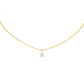 Triangle Diamond Pendant Necklace