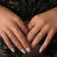 Triangle Diamond Stackable Ring