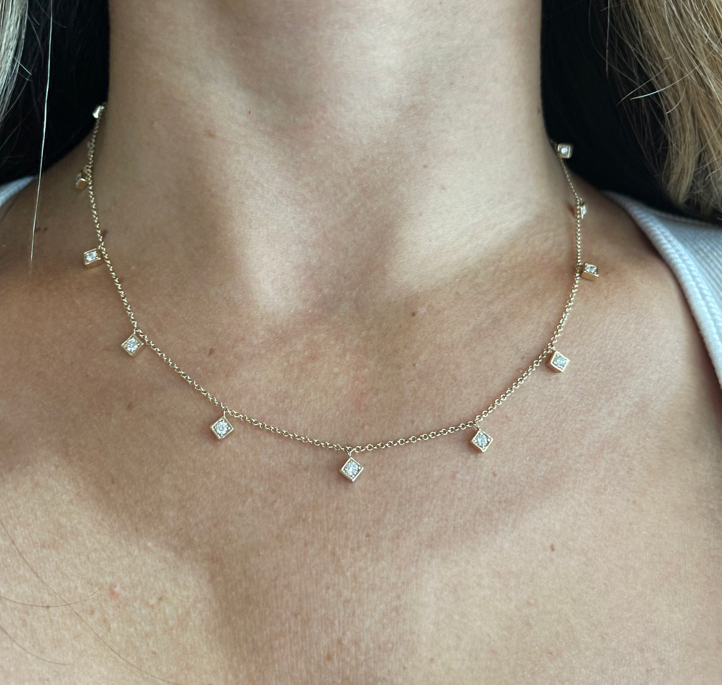 LEX infinity Diamond Motif Necklace