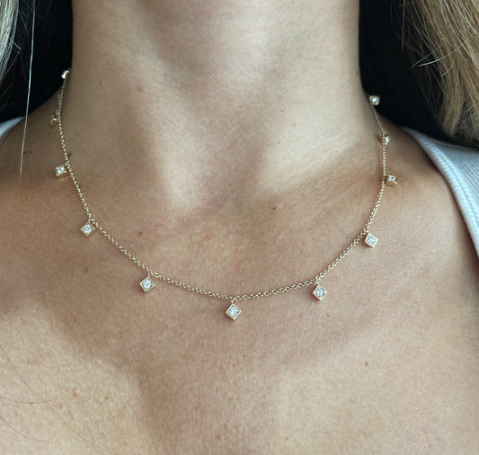 LEX infinity Diamond Motif Necklace